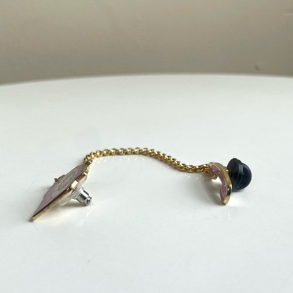 Pink and Gold Old Fashion Telephone Pin - Picture 4 of 7